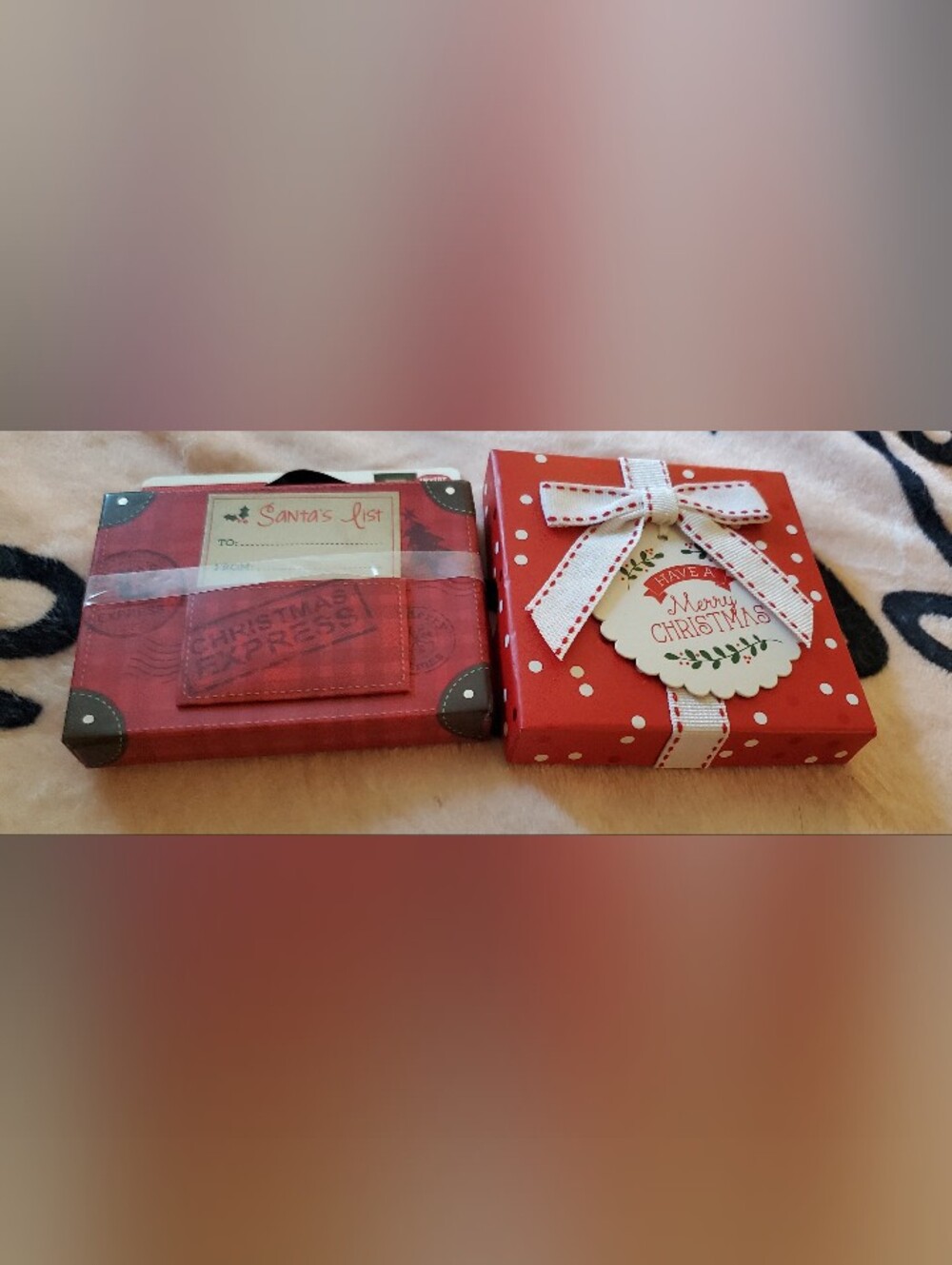 Christmas Gift Card Boxes Set Of 2